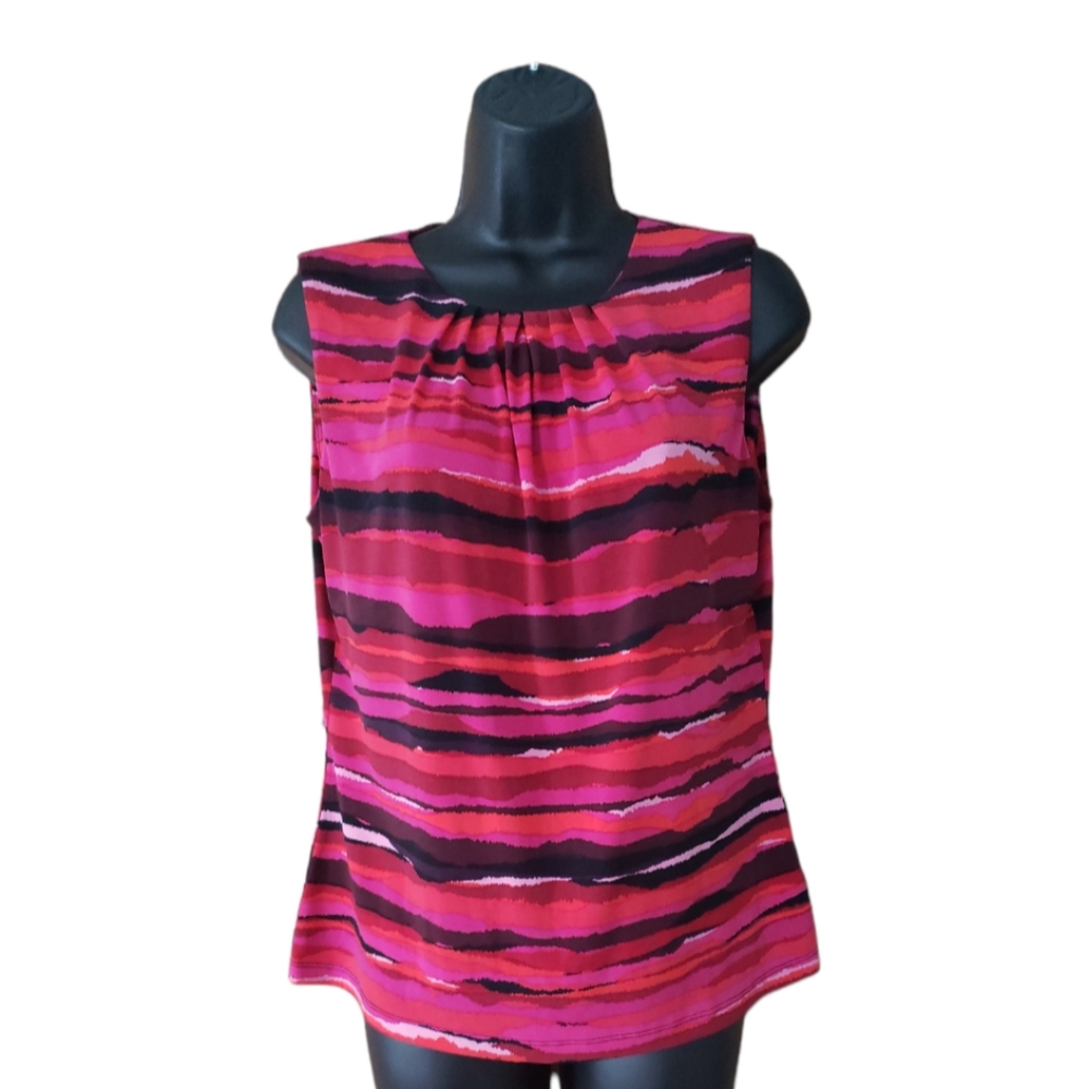 Calvin Klein Multicolor rippled blazer tank